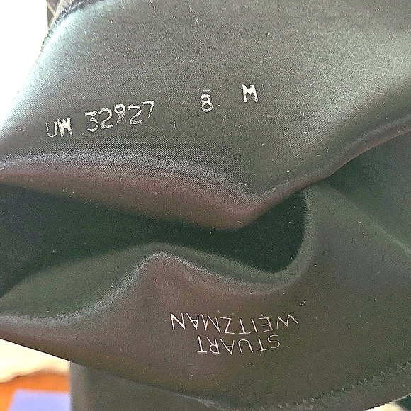 Stuart Weitzman Hiline Black Suede Over-the-Knee Boot Size 8M - Picture 4 of 4